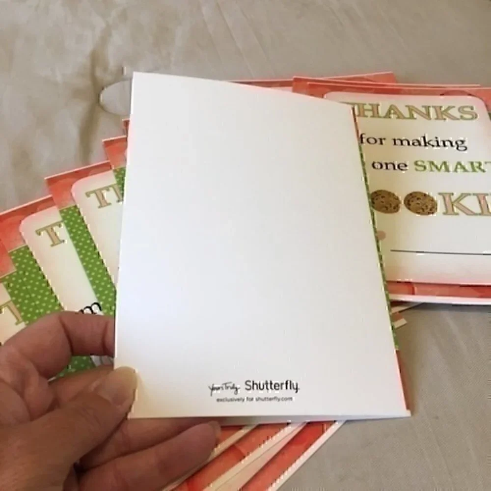 Set of 12 Teacher Thank you cards SMART COOKIE